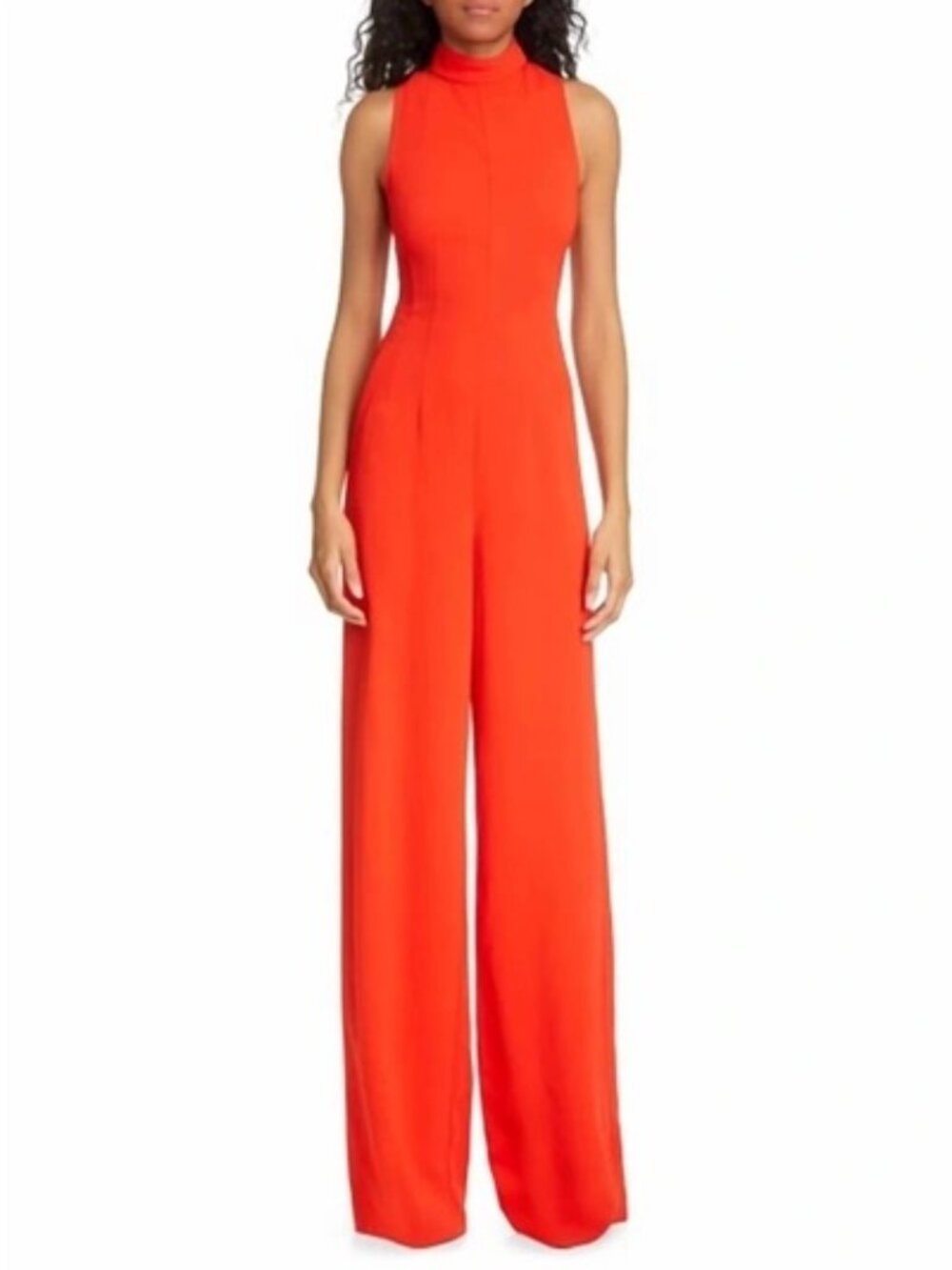Veronica Beard Adina Jumpsuit Poppy Orange‎ Size 2 NWT
